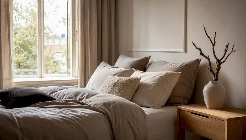 Exemples de palettes neutres pour une chambre apaisante