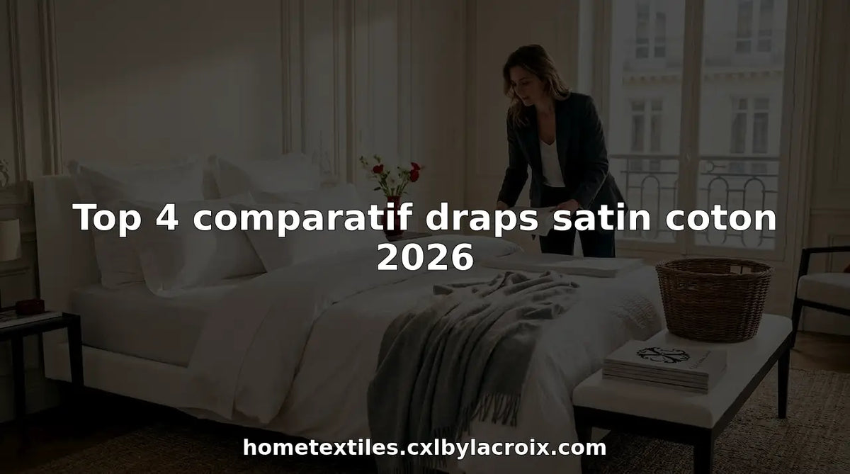 Top 4 comparatif draps satin coton 2026