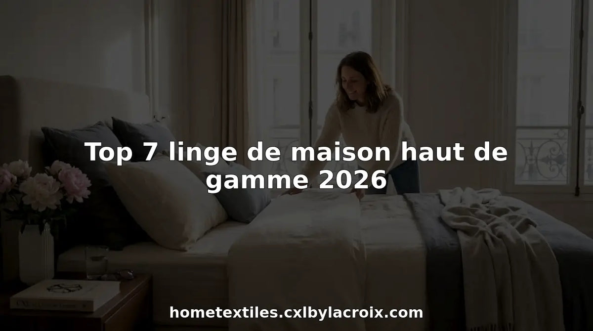 Top 7 linge de maison haut de gamme 2026