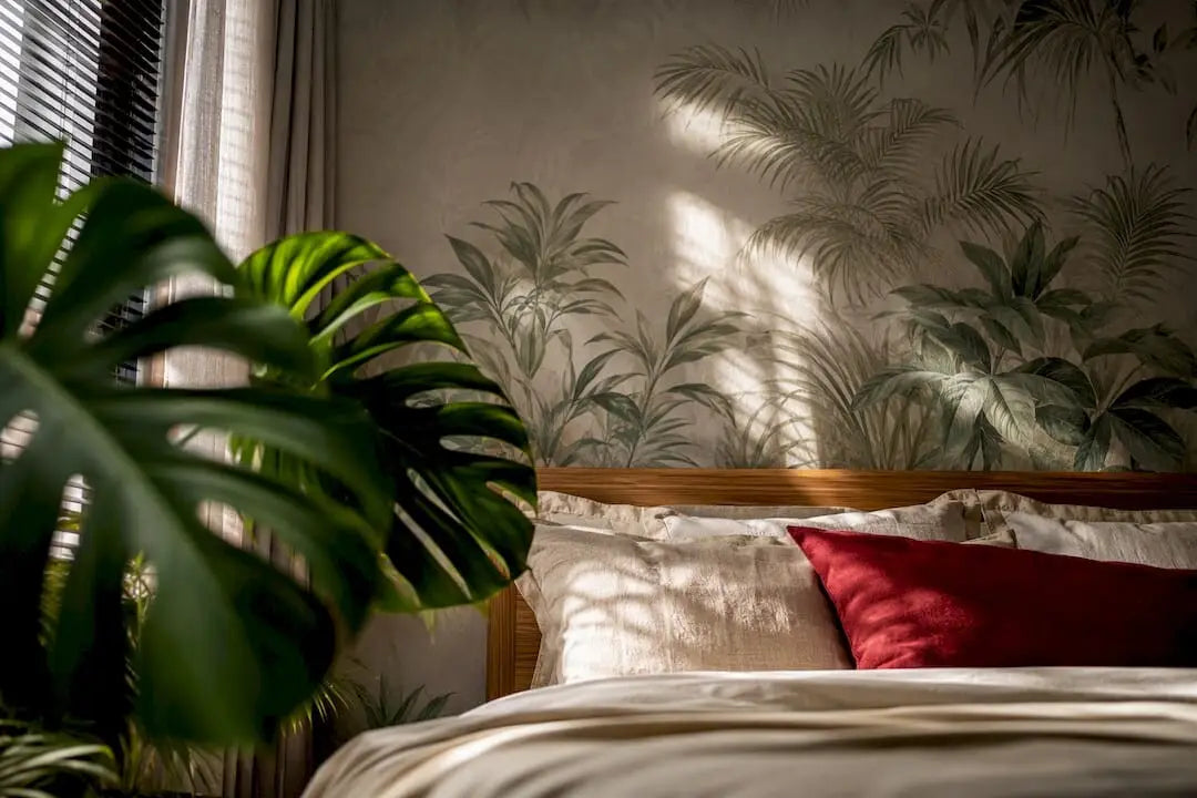 Chambre à motifs tropicaux : le guide pour un style chic et réussi