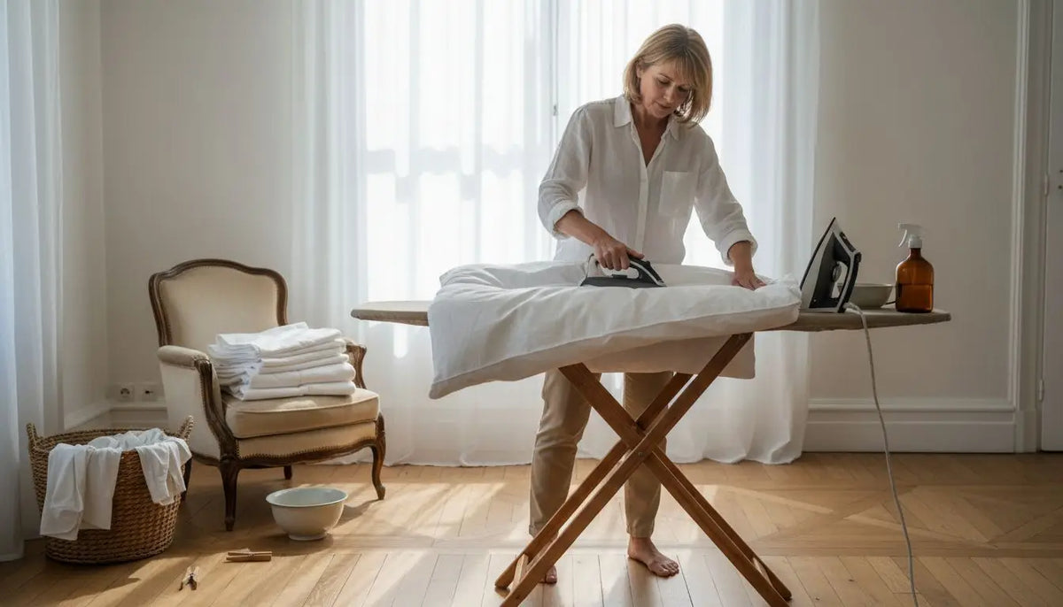 Comment repasser linge de lit haut de gamme facilement