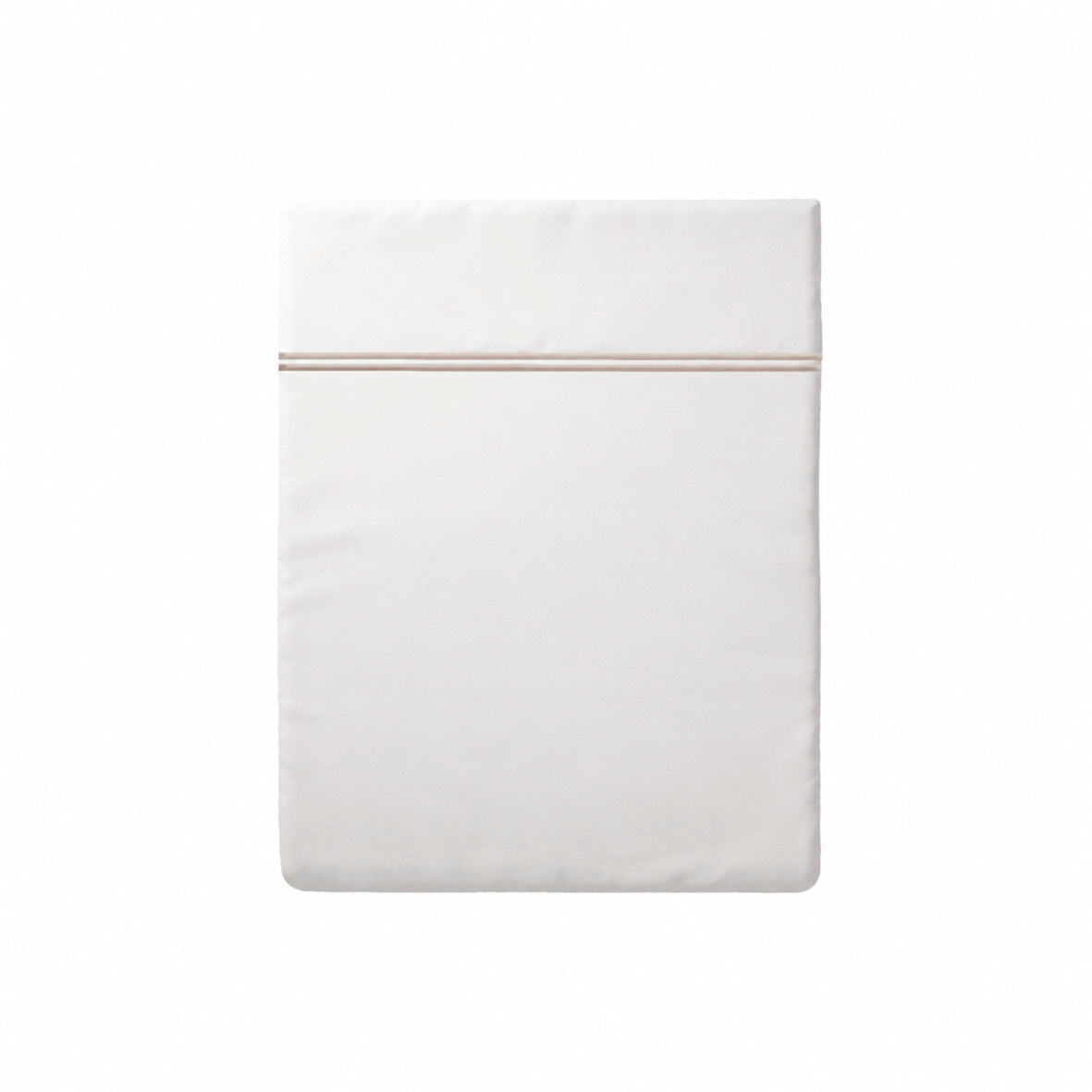 Drap plat satin de coton - Nîmes Taupe / Blanc - CXL by Christian Lacroix Maison