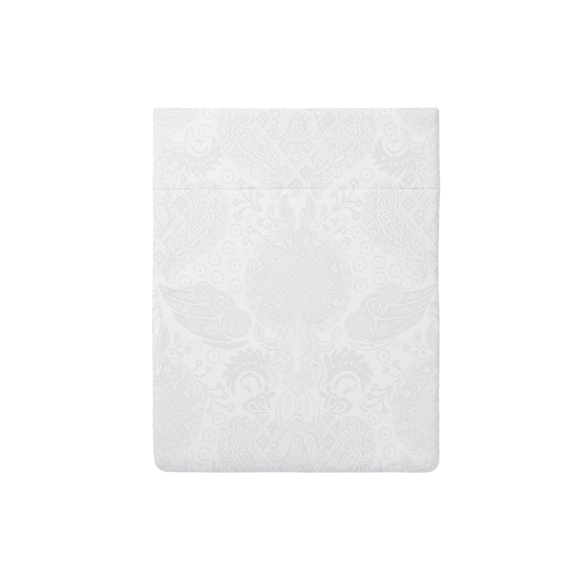 Drap plat satin de coton rayure tissé Jacquard - Blanc - CXL by Christian Lacroix Maison