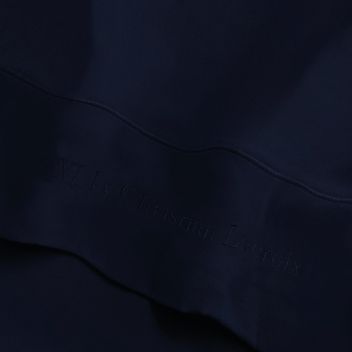 Drap plat satin de coton - Uni 1 baratta Bleu 11