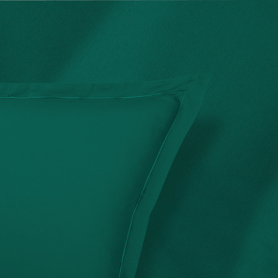Drap plat satin de coton - Uni 1 baratta Vert 02