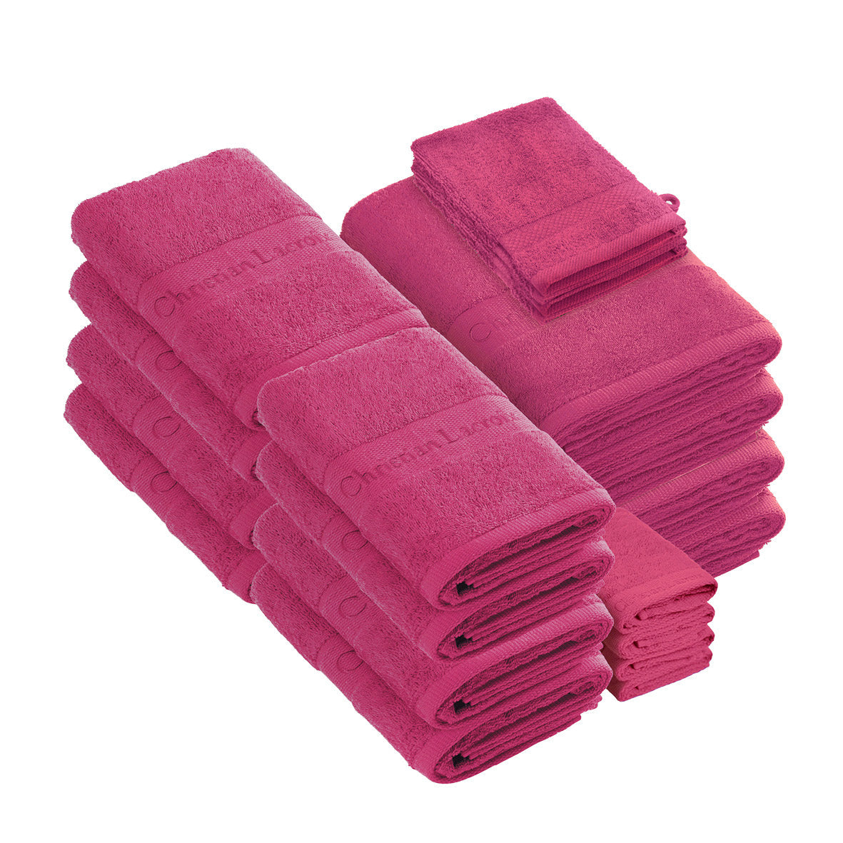 Ensemble de linge de bain 20 pièces - 100 % coton peigné 570 g/m² - Azur - CXL by Christian Lacroix Maison