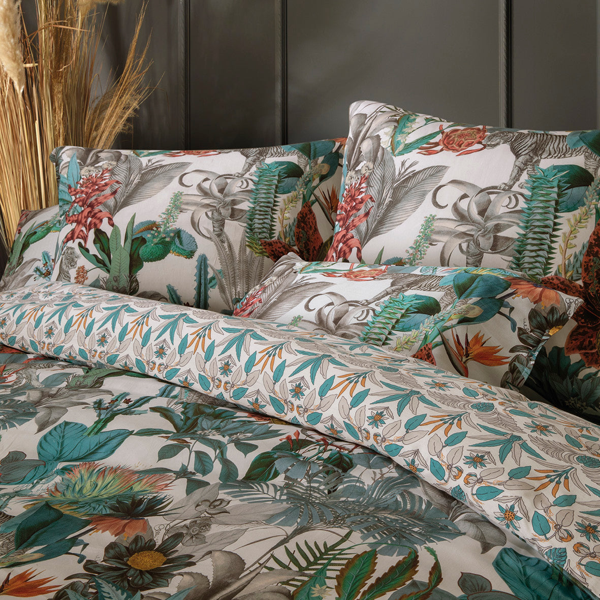 Housse de couette satin de coton - Zanzibar blanc - CXL by Christian Lacroix Maison