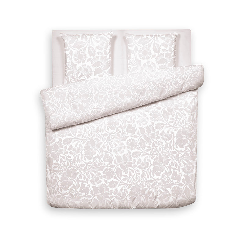 Housse de couette + taie(s) d'oreiller satin de coton - Arabesque Taupe - CXL by Christian Lacroix Maison