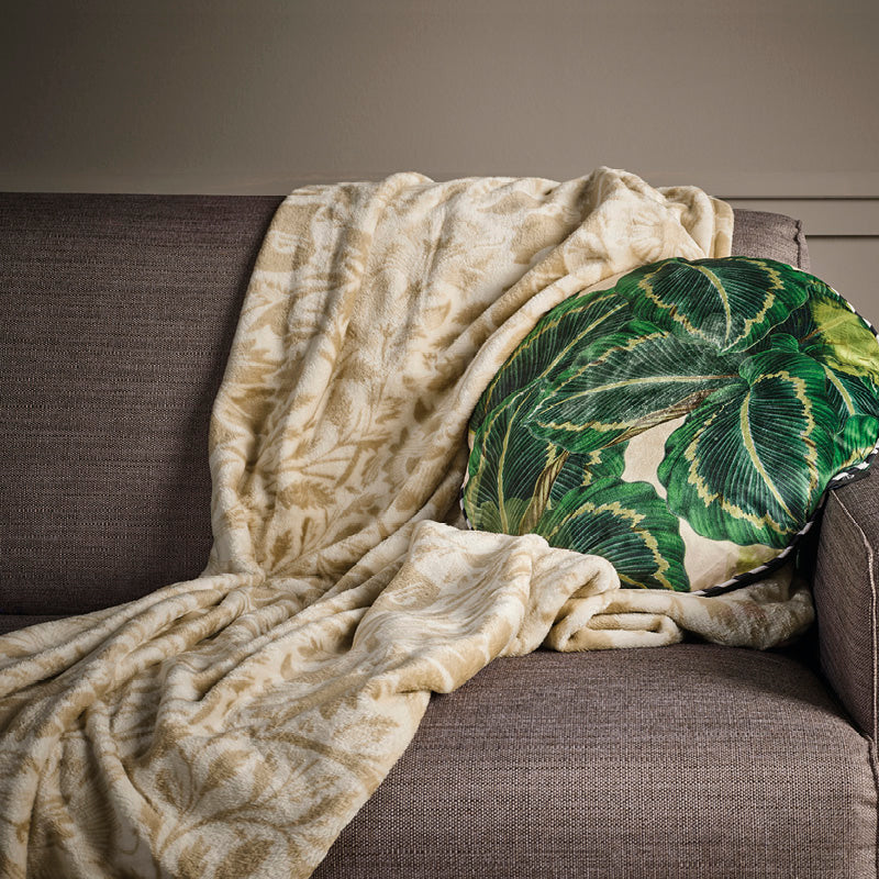 Plaid - 130 x 160 cm - Arabesque Taupe - CXL by Christian Lacroix Maison