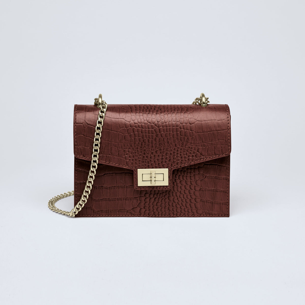 Sac bandoulière Peuplier en cuir croco - CXL by Christian Lacroix Maison