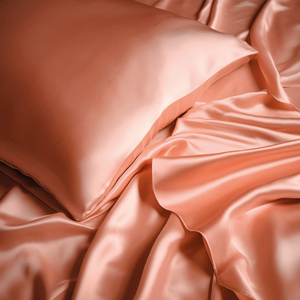 Taie d'oreiller en soie - Brume de soie Or rose - CXL by Christian Lacroix Maison